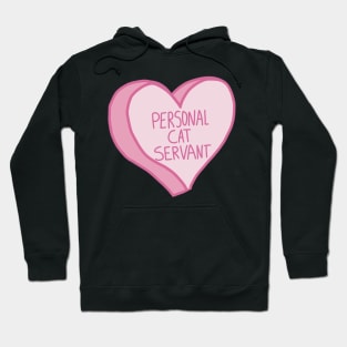 Personal Cat Servant Pink Love Heart Hoodie